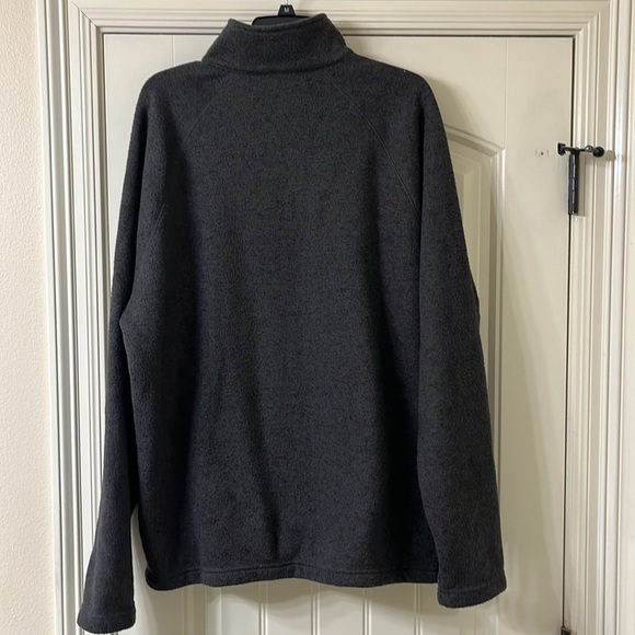 Disney Qtr Zip Gray Fleece with Pockets L Authentic Logo Chest Main Street USA - Picture 2 of 8